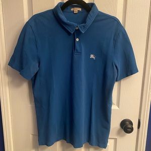 Burberry blue collard boys top